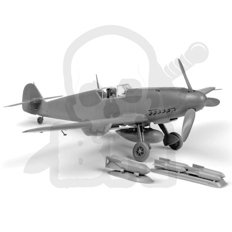 Kit Maquette Techmod Messerschmitt BF109 F4 – Échelle 1/48, Avion Militaire à Monter